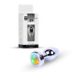 Анальна пробка B - Series HeavyFun Jewellery Silver Plug Disco Flashlight