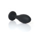 Анальна пробка B - Series HeavyFun Bullet Jewellery Silicone Black Plug, діаметр 2,8 см, довжина 9,2 см, Clear