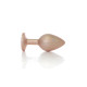 Анальна пробка B - Series HeavyFun Pearl Classic Jewellery Gold Plug Clear M