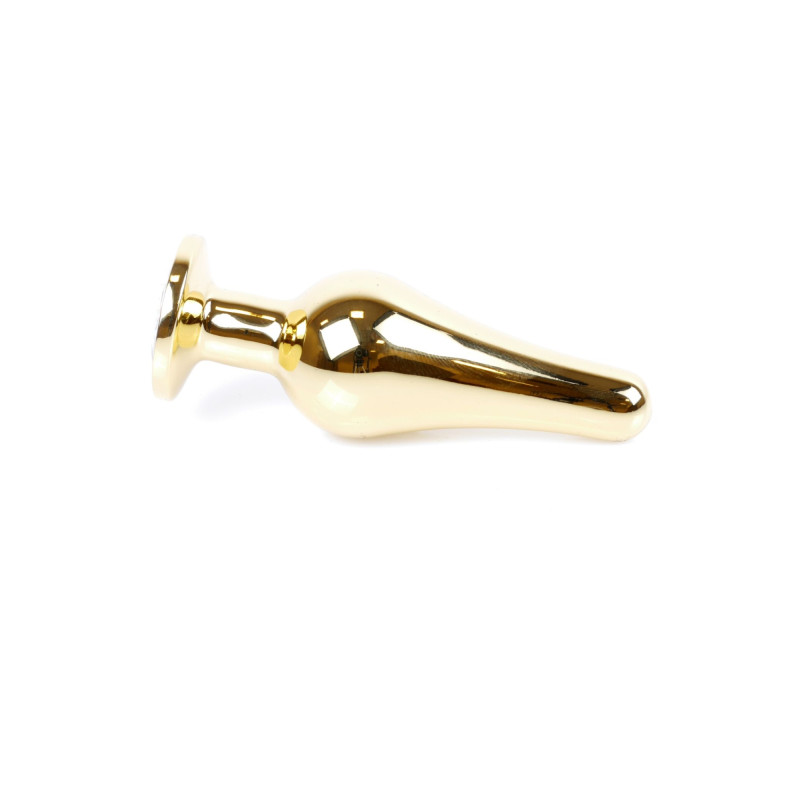 Анальна пробка B - Series HeavyFun Long Jewellery Gold Plug, діаметр 3 см, довжина 9,5 см, Pink