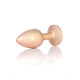 Анальная пробка B - Series HeavyFun Pearl Classic Jewellery Gold Plug Clear S