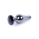Анальна пробка B - Series HeavyFun Long Jewellery Dark Silver Plug, діаметр 3 см, довжина 9,5 см, Black