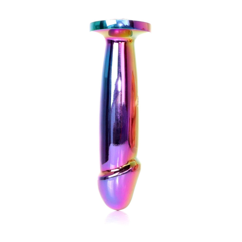Анальна пробка B - Series HeavyFun Penis Jewellery Multicolour Plug Clear M