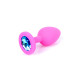 Анальная пробка B - Series HeavyFun Classic Jewellery Silicone Pink Plug, диаметр 2,7 см, длина 7 см, Blue