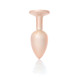 Анальная пробка B - Series HeavyFun Pearl Classic Jewellery Gold Plug Clear S