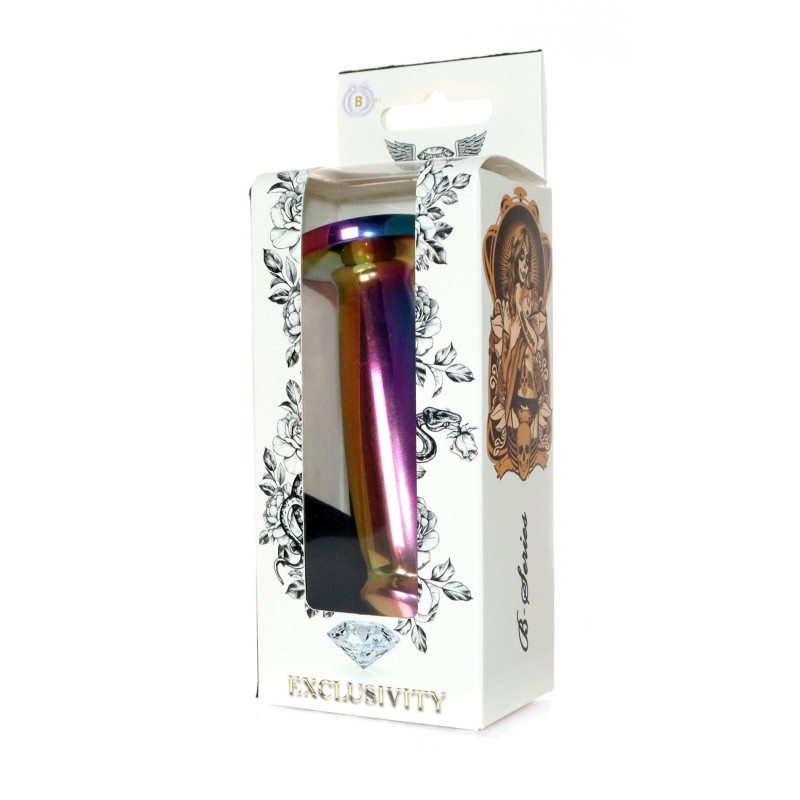 Анальна пробка B - Series HeavyFun Penis Jewellery Multicolour Plug Clear M