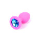 Анальная пробка B - Series HeavyFun Classic Jewellery Silicone Pink Plug, диаметр 2,7 см, длина 7 см, Blue