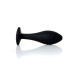 Анальна пробка B - Series HeavyFun Bullet Jewellery Silicone Black Plug, діаметр 3,2 см, довжина 10,5 см, Clear