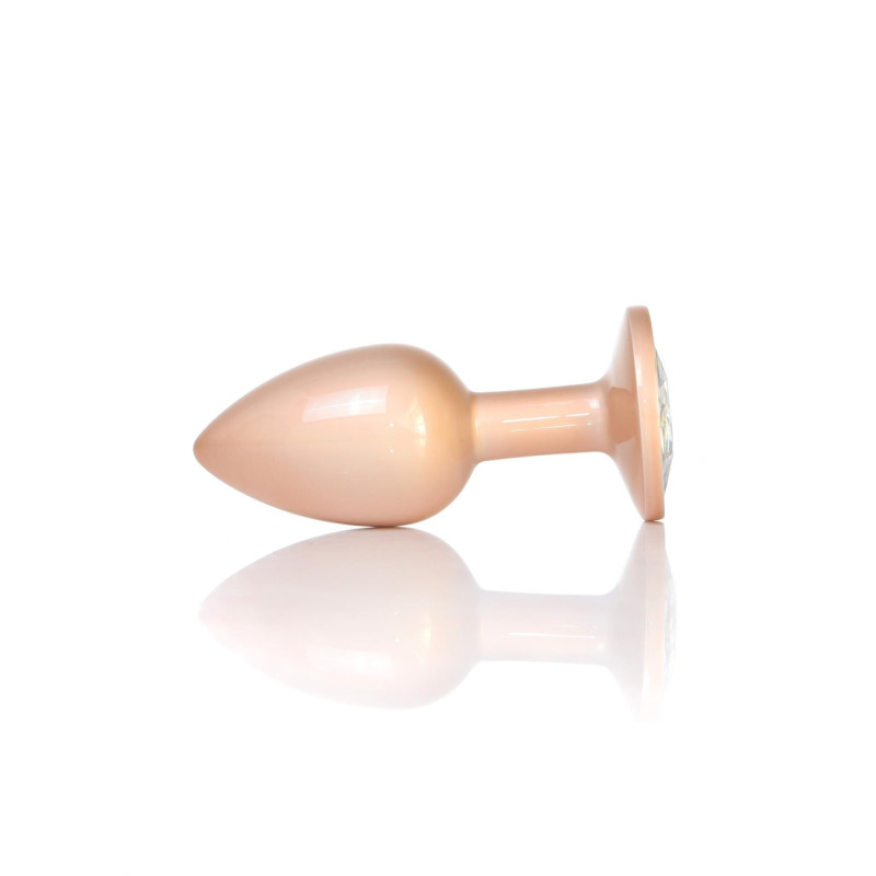 Анальная пробка B - Series HeavyFun Pearl Classic Jewellery Gold Plug Clear S
