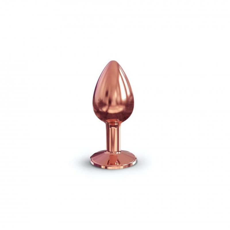 Металева анальна пробка із прикрасою у вигляді кристала Marc Dorcel - Diamond Plug S