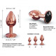 Металева анальна пробка із прикрасою у вигляді кристала Marc Dorcel - Diamond Plug S