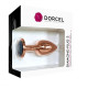 Металева анальна пробка із прикрасою у вигляді кристала Marc Dorcel - Diamond Plug S