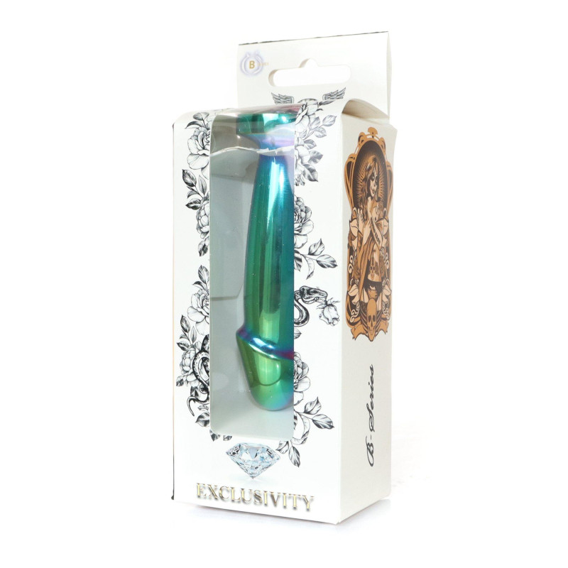 Анальна пробка B - Series HeavyFun Penis Jewellery Multicolour Plug Clear S