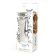 Анальна пробка B - Series HeavyFun Bullet Jewellery Silver Plug, діаметр 2 см, довжина 7,7 см, Clear