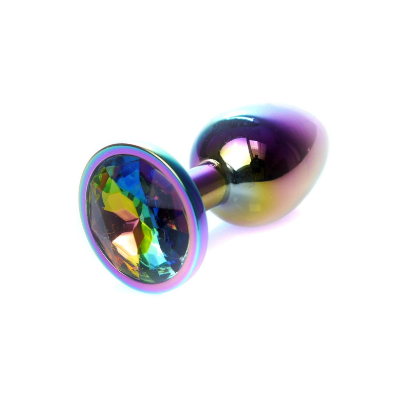 Анальна пробка B - Series HeavyFun Classic Jewellery Multicolour Plug, діаметр 2,7 см, довжина 7 см, Clear