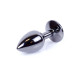 Анальная пробка B – Series HeavyFun Classic Jewellery Dark Silver Plug, диаметр 2,7 см, длина 7 см, Green