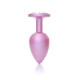 Анальна пробка B - Series HeavyFun Pearl Classic Jewellery Pink Plug Clear L