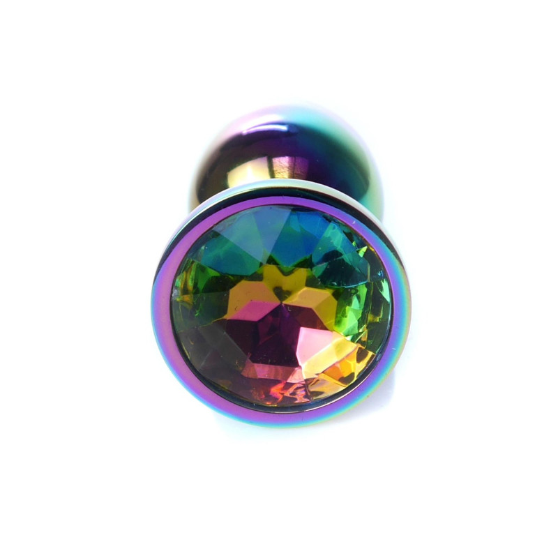 Анальна пробка B - Series HeavyFun Classic Jewellery Multicolour Plug, діаметр 2,7 см, довжина 7 см, Clear