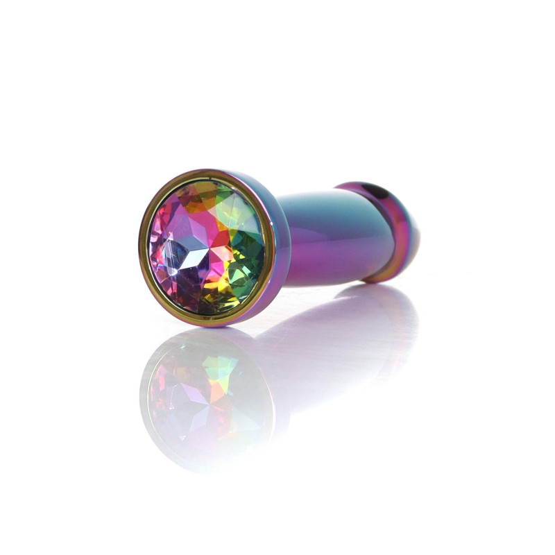 Анальна пробка B - Series HeavyFun Penis Jewellery Multicolour Plug Clear S