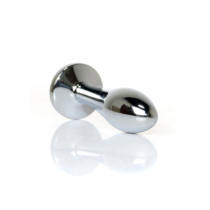 Анальна пробка B - Series HeavyFun Bullet Jewellery Silver Plug, діаметр 2 см, довжина 7,7 см, Clear