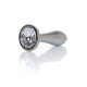 Анальна пробка B - Series HeavyFun Bullet Jewellery Silver Plug, діаметр 2 см, довжина 7,7 см, Clear