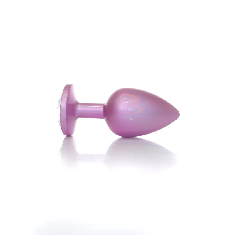 Анальна пробка B - Series HeavyFun Pearl Classic Jewellery Pink Plug Clear L