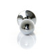 Анальна пробка B - Series HeavyFun Bullet Jewellery Silver Plug, діаметр 2 см, довжина 7,7 см, Clear