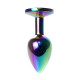 Анальна пробка B - Series HeavyFun Classic Jewellery Multicolour Plug, діаметр 2,7 см, довжина 7 см, Clear