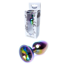 Анальна пробка B - Series HeavyFun Classic Jewellery Multicolour Plug, діаметр 2,7 см, довжина 7 см, Clear