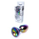 Анальна пробка B - Series HeavyFun Classic Jewellery Multicolour Plug, діаметр 2,7 см, довжина 7 см, Clear