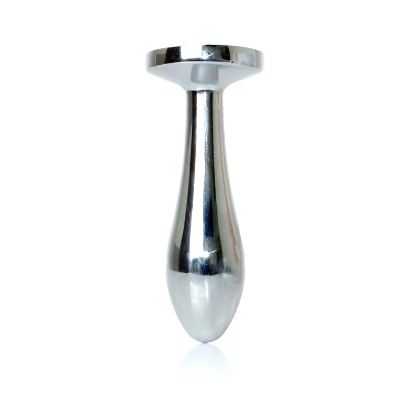 Анальна пробка B - Series HeavyFun Bullet Jewellery Silver Plug, діаметр 2 см, довжина 7,7 см, Clear