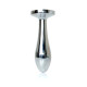Анальна пробка B - Series HeavyFun Bullet Jewellery Silver Plug, діаметр 2 см, довжина 7,7 см, Clear