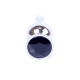 Анальная пробка B – Series HeavyFun Long Jewellery Silver Plug, диаметр 3 см, длина 9,5 см, Black