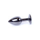 Анальна пробка B - Series HeavyFun Classic Jewellery Dark Silver Plug, діаметр 2,7 см, довжина 7 см, Pink