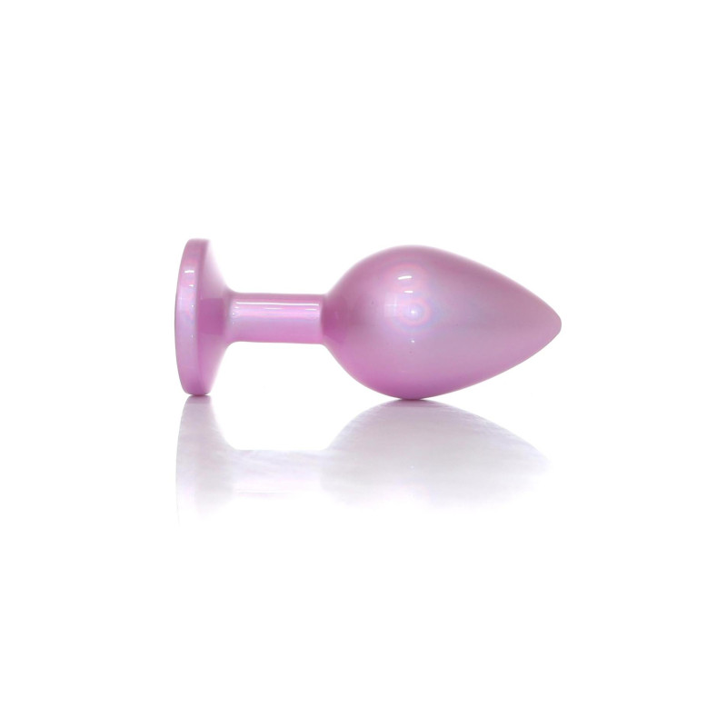Анальна пробка B - Series HeavyFun Pearl Classic Jewellery Pink Plug Clear M