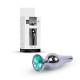 Анальна пробка B - Series HeavyFun Long Jewellery Dark Silver Plug, діаметр 3 см, довжина 9,5 см, Green