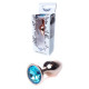 Анальна пробка B - Series HeavyFun Classic Jewellery Red Gold Plug, діаметр 2,7 см, довжина 7 см, Blue