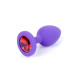 Анальна пробка B - Series HeavyFun Classic Jewellery Silicone Purple Plug , діаметр 2,7 см, довжина 7 см, Red