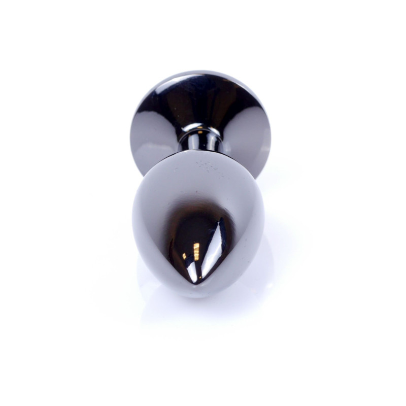Анальна пробка B - Series HeavyFun Classic Jewellery Dark Silver Plug, діаметр 2,7 см, довжина 7 см, Pink