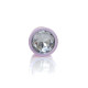 Анальна пробка B - Series HeavyFun Pearl Classic Jewellery Pink Plug Clear M
