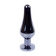Анальна пробка B - Series HeavyFun Long Jewellery Dark Silver Plug, діаметр 3 см, довжина 9,5 см, Green