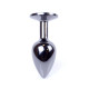 Анальна пробка B - Series HeavyFun Classic Jewellery Dark Silver Plug, діаметр 2,7 см, довжина 7 см, Pink