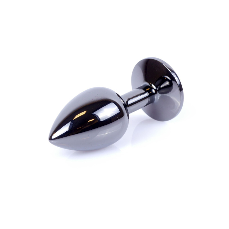 Анальна пробка B - Series HeavyFun Classic Jewellery Dark Silver Plug, діаметр 2,7 см, довжина 7 см, Pink