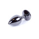 Анальна пробка B - Series HeavyFun Classic Jewellery Dark Silver Plug, діаметр 2,7 см, довжина 7 см, Pink