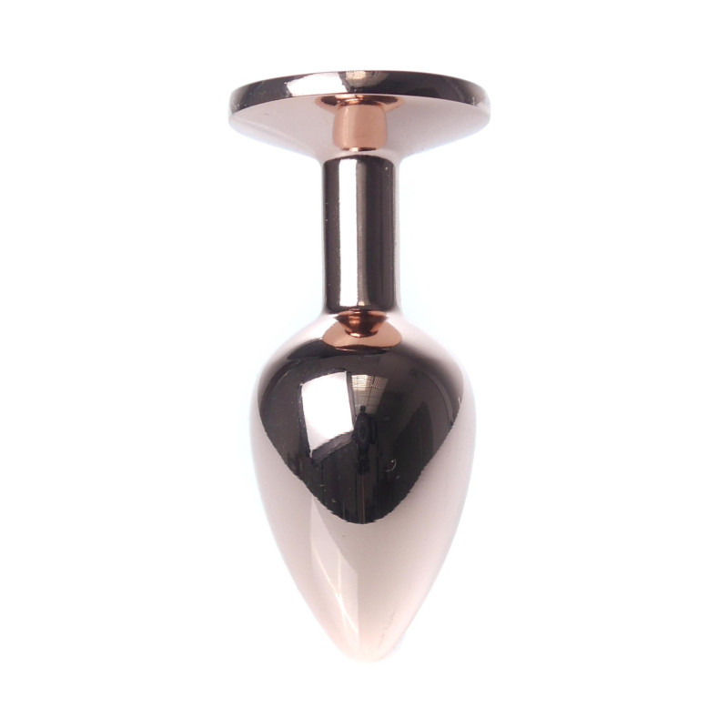 Анальна пробка B - Series HeavyFun Classic Jewellery Red Gold Plug, діаметр 2,7 см, довжина 7 см, Blue