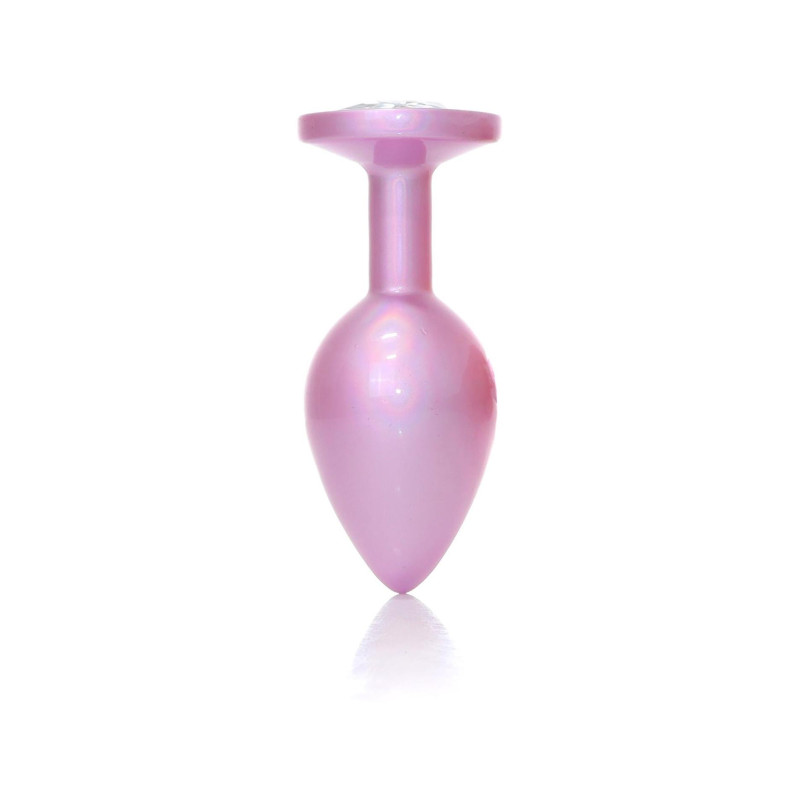 Анальна пробка B - Series HeavyFun Pearl Classic Jewellery Pink Plug Clear M
