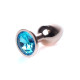 Анальна пробка B - Series HeavyFun Classic Jewellery Red Gold Plug, діаметр 2,7 см, довжина 7 см, Blue