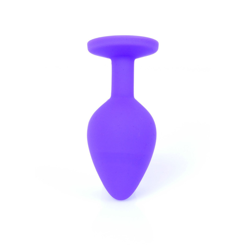 Анальна пробка B - Series HeavyFun Classic Jewellery Silicone Purple Plug , діаметр 3,5 см, довжина 8 см, Red