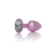 Анальна пробка B - Series HeavyFun Pearl Classic Jewellery Pink Plug Clear S