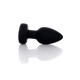 Анальная вибропробка B - Series HeavyFun Silicone Black Plug Disco Flashlight